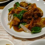 老辺餃子舘 - 黒酢酢豚定食