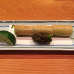 日本料理 たかむら - アスパラ春巻き