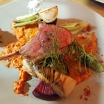 仔羊のアサード　ロメスコソース