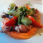 ホタルイカとサルモレホ　こりゃ堪らん(ノД`)