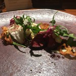 TACUBO - 熟成 蝦夷鹿のタリアータ トリュフリンと蕎麦の蜂蜜と紅玉（TACUBO）