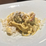 TACUBO - 炭焼き河豚のスパゲッティ カルボナーラ（TACUBO）