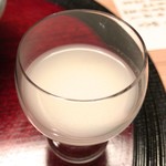 あらや滔々庵 - まずは "菊姫 濁り酒" で乾杯です