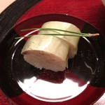 あらや滔々庵 - 鯵棒寿司 白板昆布