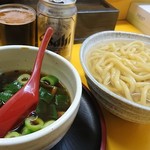 麺屋7.5Hz+ - 今日のつけそば（大）730円　つけ汁の目線