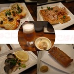 ねこにこ飯 - おつまみご品盛合(注：おつまみ5品盛り合わせ)は何が出てくるか楽しみ(;´Д｀)ﾊｧﾊｧ