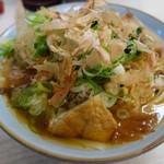 うどんのいなや - きしめん+かき揚げ、ねぎ