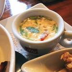 クウ カフェ - ▲プレートランチの茶碗蒸し、これ、かなり美味しかったです、プチトマト入り