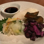 季節の料理 本格焼酎 さらさ - つけもの盛合せ