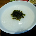 茉莉花 - 炙り海苔の上海粥