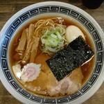 麺屋 奏 - 奏そば(黒醤油・あっさり)700円