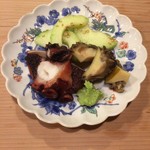 うを徳 - 明石 煮蛸 + 愛媛 蒸し鮑 + 石川 加賀太きゅうり