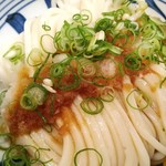 梅田はがくれ - 生じょうゆうどん（大盛）