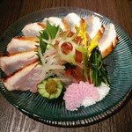 本家あべや - むね肉のタタキ