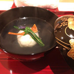 銀座 しのはら - 帆立真丈、ばちこ、片栗の花