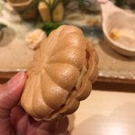 銀座 しのはら - フォアグラと干し柿の最中