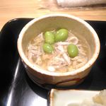 銀座 すが家 - しらすと豆の煮物