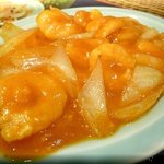 順香 - 干焼★仁(中国北方のエビチリ・ピリ辛　★は虫偏に下)