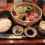 鮨市 - 籠ランチ（1,080円税込）