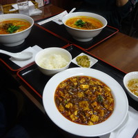 赤坂 四川飯店 - 陳麻婆豆腐セット・担々麺