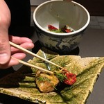 茶禅華 - 林さんにサーブしてもらいます