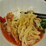 紅 - 浅草開化楼の平打太麺！