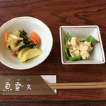 魚登久 - つけものと小鉢