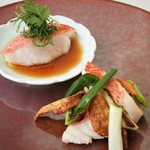 海鮮名菜　香宮 - 料理写真:東星ハタの蒸し物と葱生姜炒め