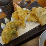 奈佳一 - 車海老と穴子の天ぷら