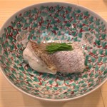 のど黒の蒸し寿司