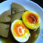 上田温酒場 - ｢たけのこ､たまご(半熟)｣ 
