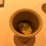 鮓 きずな - 徳島県鳴門あわびと青森県岩海苔のスープ