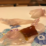 鮓 きずな - 明石 あぶらめ ポン酢じゅれアップ