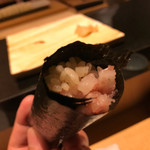 鮓 きずな - トロたく手巻き 有明の一番海苔