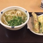 麺ごころ にし平 - 天ぷらうどん（讃岐天）（６００円）