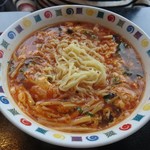 帆船 - スーラータン麺（800円）半チャーハンセット（＋100円）