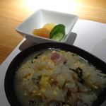 和風ダイニング どまん中 - 阿波尾鶏雑炊(750円)