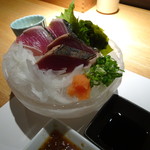 初ガツオのタタキ(ハーフ)(650円)