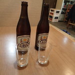 田五作 - ビールは瓶です、忙しそうなので２本頼んじゃいます
