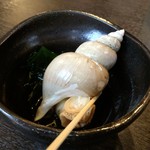 魚呑 - バイ貝のお通し美味し