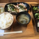 ぢょいふる - トリ胸タタキ定食（￥750）