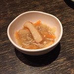 寧寧家 山形大野目店 - お通し さつま揚げのひき肉あんかけ