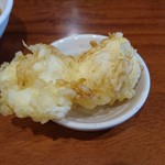 Tempura Meshi Fukumatsu - 穴子海老天ぷらめし（1279円＋税）の、玉子