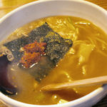 会津ラーメン 和 - 濃厚醤油ラーメン＋豆板醤