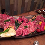 焼肉 433 - ロース（赤身）の盛り合わせ3,980円