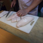 割烹たけした - 見よ！この巨大な白子を