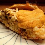 すし処 みや古分店 - 毛蟹蟹ミソご飯甲羅詰め雲丹添え