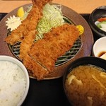 とんかつかつ饗 - 海老ロースかつ定食 1660円