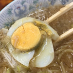 環七土佐っ子ラーメン - 味玉、いやゆで卵のアップ