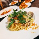 ダイニングキッチン チドリ - ▲アサリとカラスミのオイルパスタ